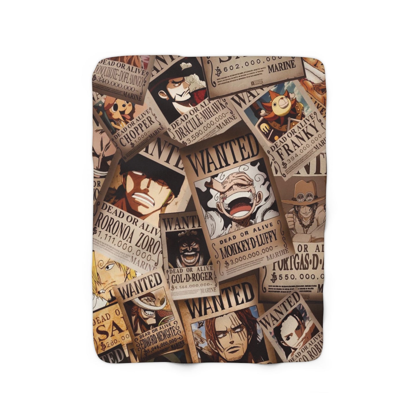 ONe Piece Wanted Posters Blanket